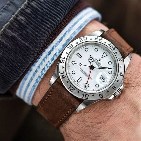 rolex explorer ii on strap|best strap for Rolex explorer.